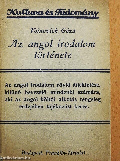 Az angol irodalom története