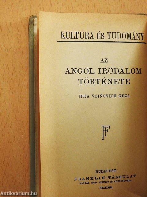 Az angol irodalom története