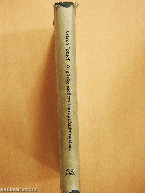 A görög szellem Európa kultúrájában