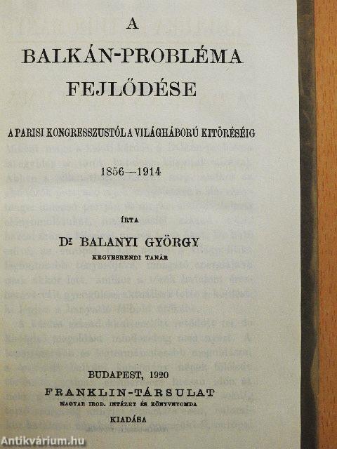 A Balkán-probléma fejlődése