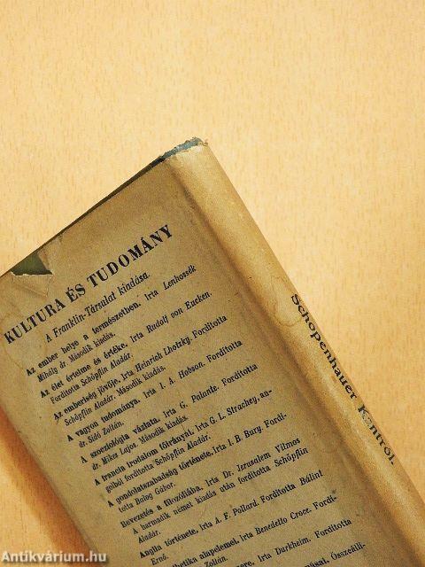 Schopenhauer Kantról