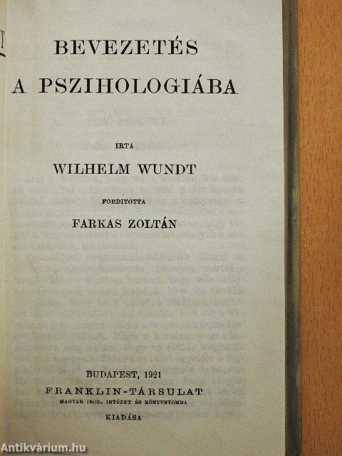 Bevezetés a pszihologiába