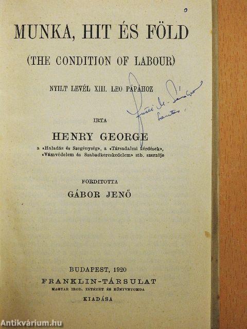 Munka, hit és föld