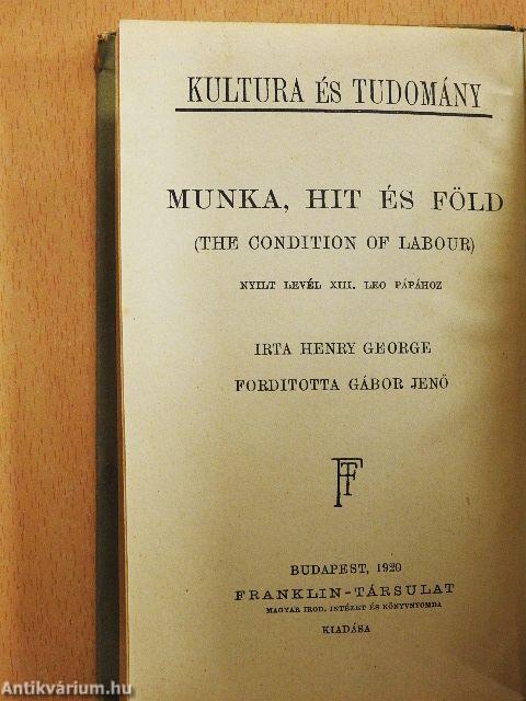 Munka, hit és föld