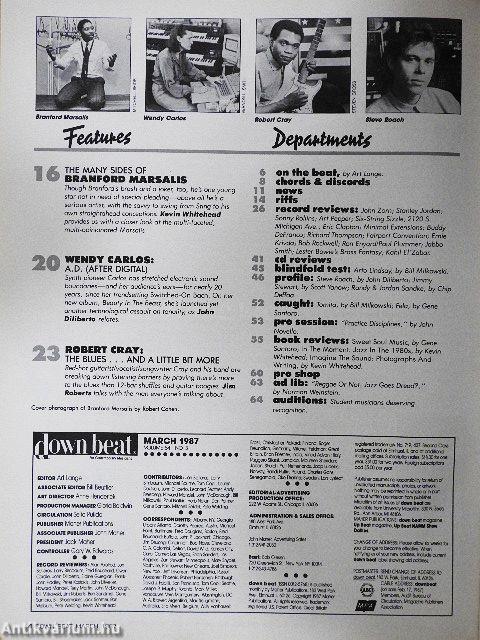 DownBeat March 1987