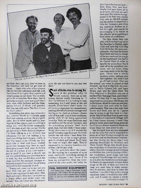 DownBeat January 1982