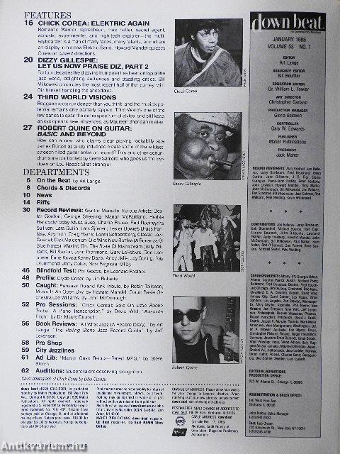 DownBeat January 1986