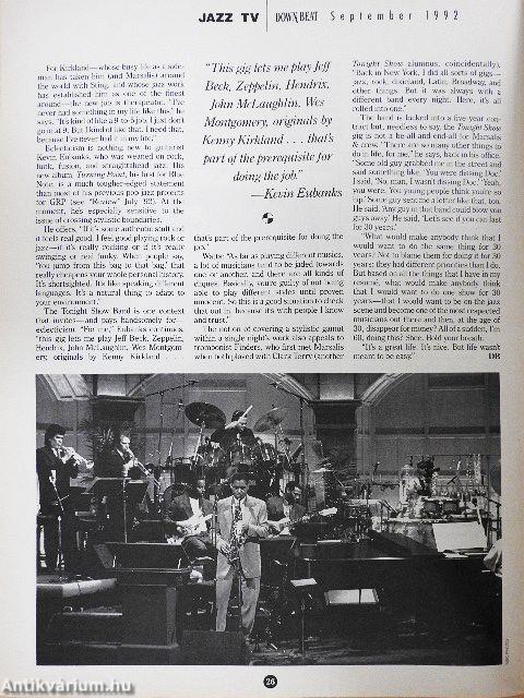 DownBeat September 1992