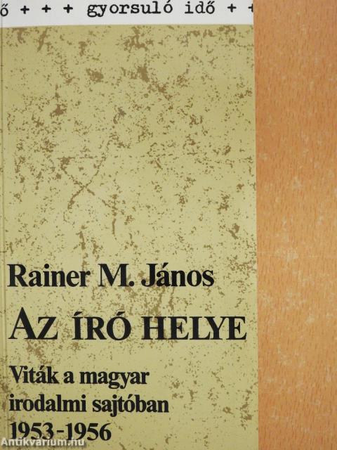 Az író helye (dedikált példány)