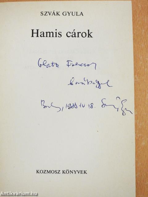 Hamis cárok (dedikált példány)