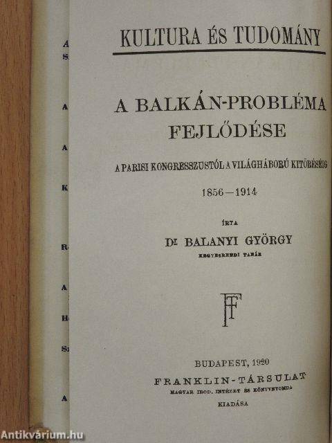 A Balkán-probléma fejlődése