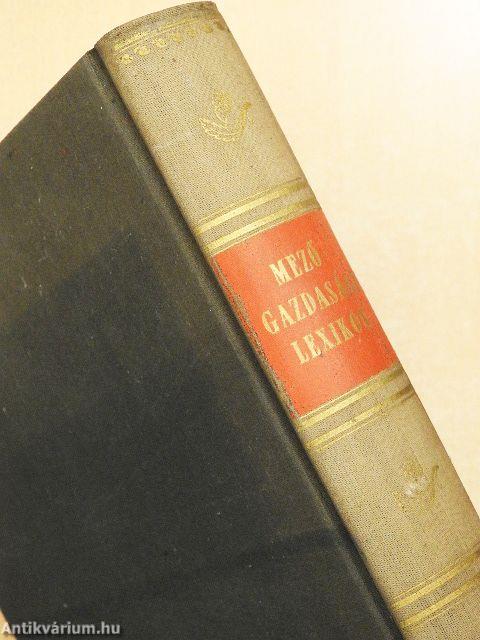 Mezőgazdasági Lexikon 1-2.