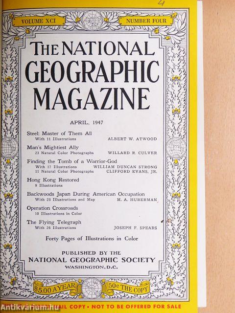 The National Geographic Magazine (vegyes számok) (5 db)