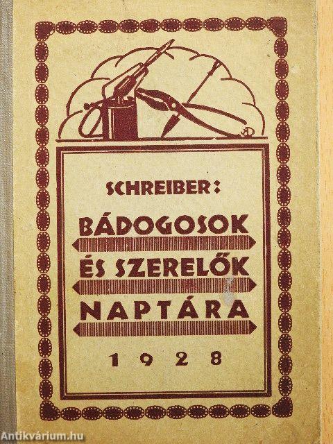 Bádogosok és szerelők naptára 1928