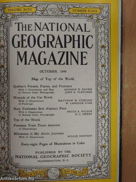 The National Geographic Magazine (vegyes számok) (5 db)