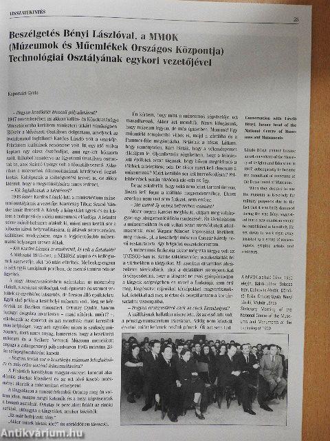 Magyar Múzeumok 1997. tavasz