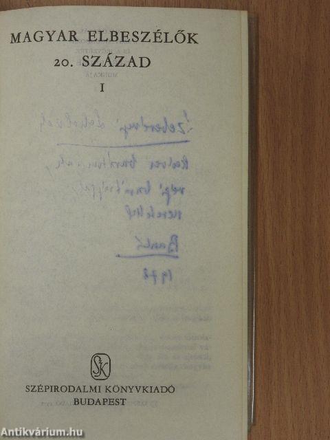 Magyar elbeszélők I-III. (dedikált példány)