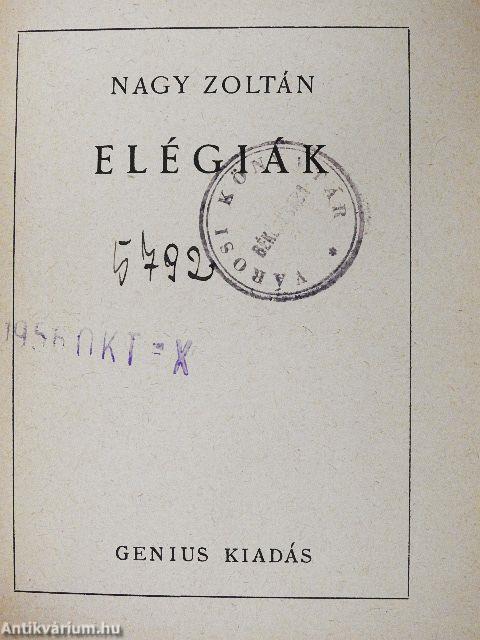Elégiák