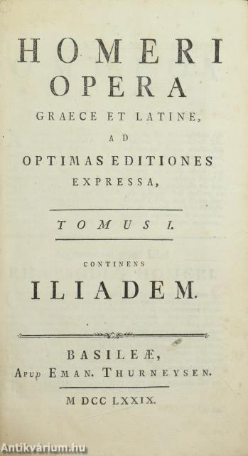 Homeri opera I-II.