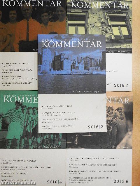 Kommentár 2016. (nem teljes évfolyam)