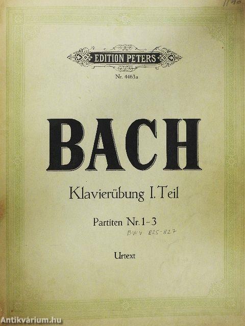 Klavierübung I. Teil Partiten Nr. 1-3/4-6