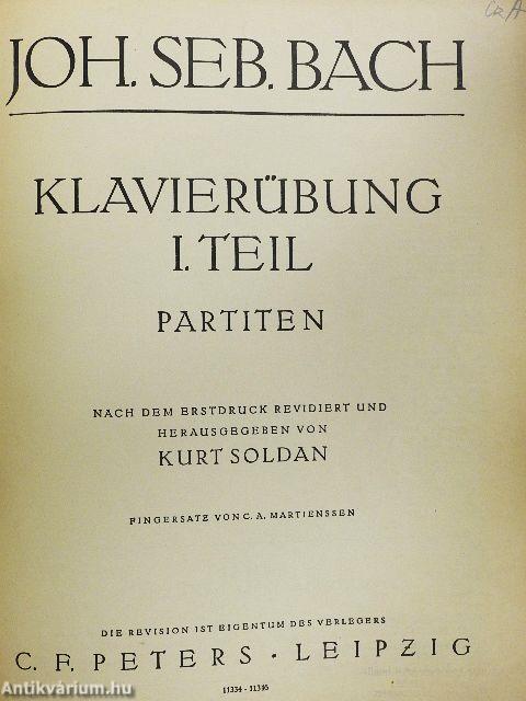 Klavierübung I. Teil Partiten Nr. 1-3/4-6
