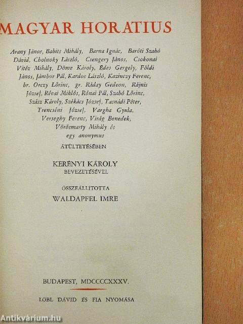 Magyar Horatius/Horatius Noster