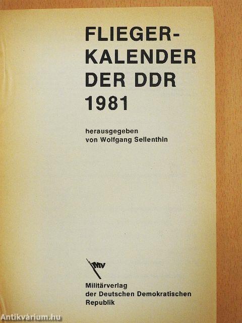 Fliegerkalender der DDR 1981