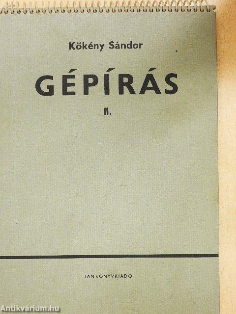 Gépírás II.