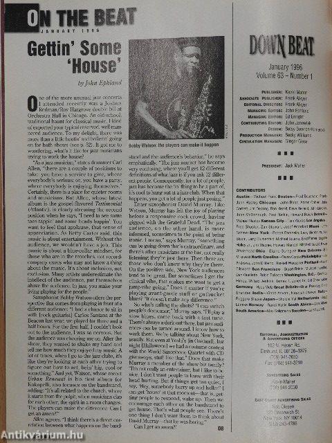 DownBeat 1996 (nem teljes évfolyam)