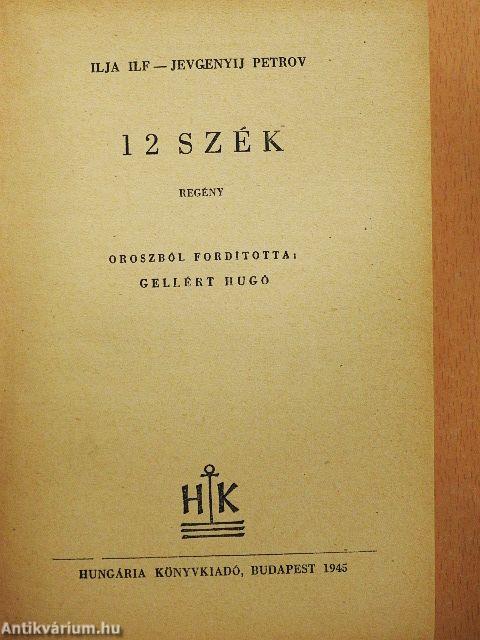 12 szék