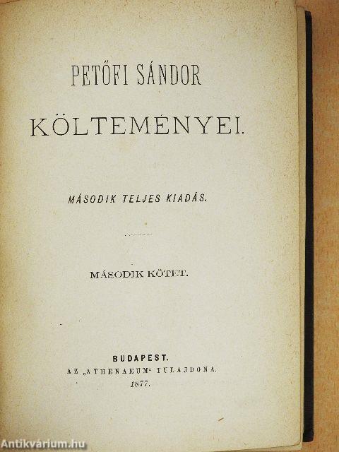 Petőfi Sándor költeményei 1-4.