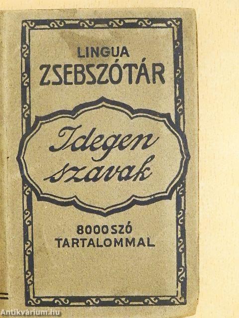 Idegen szavak zseb szótára