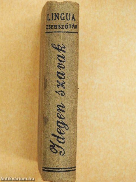 Idegen szavak zseb szótára