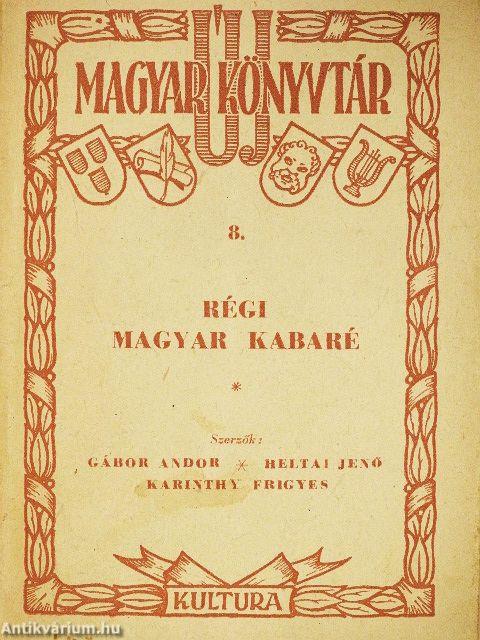 Régi magyar kabaré