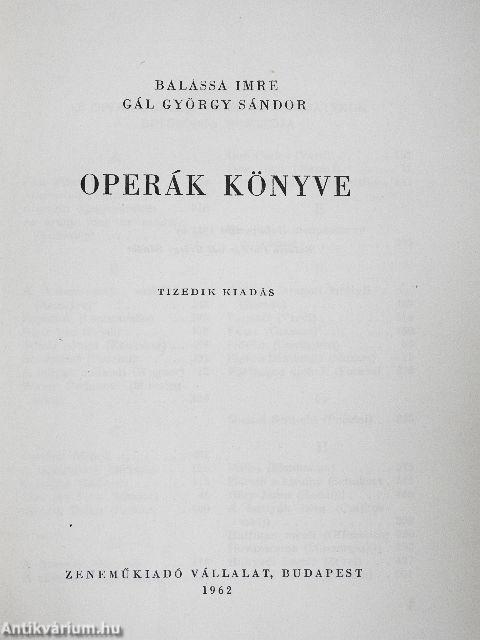 Operák könyve