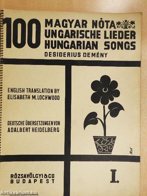 100 magyar nóta I.