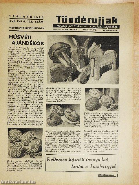 Tündérujjak 1941. április