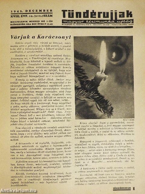Tündérujjak 1942. december
