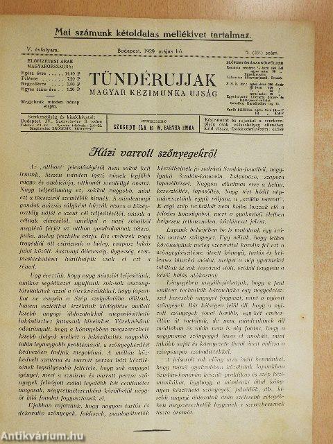 Tündérujjak 1929. május