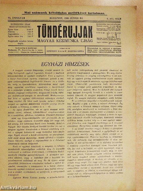 Tündérujjak 1930. június