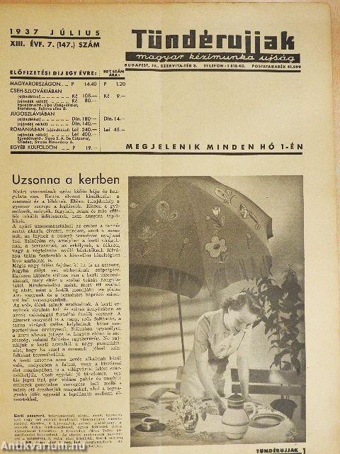 Tündérujjak 1937. július