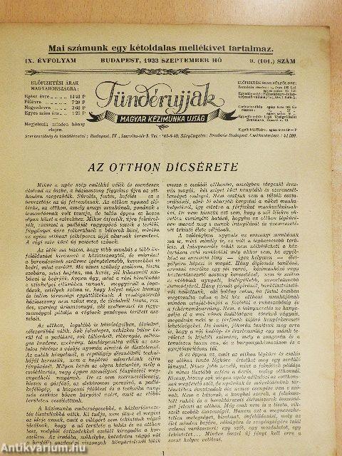 Tündérujjak 1933. szeptember