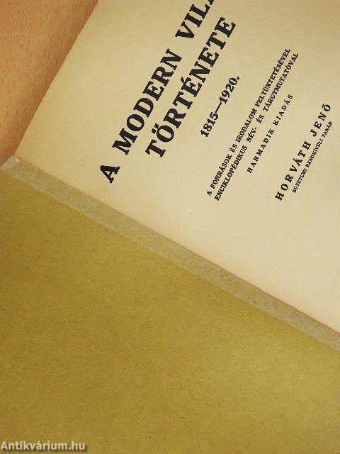 A modern világ története 1815-1920