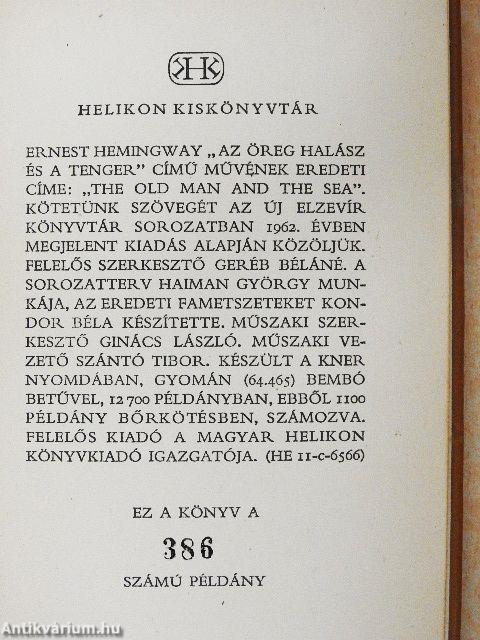 Az öreg halász és a tenger