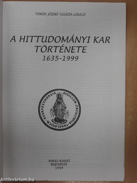 A hittudományi kar története 1635-1999