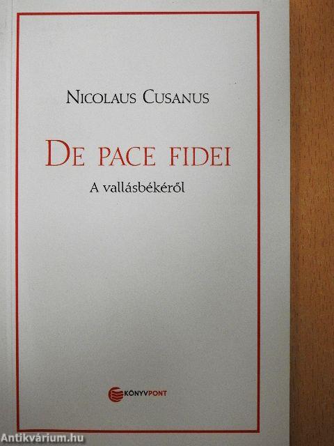 De pace Fidei - A vallásbékéről