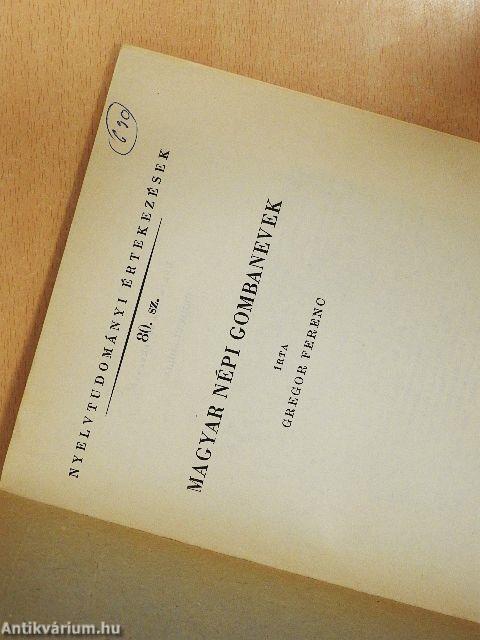 Magyar népi gombanevek