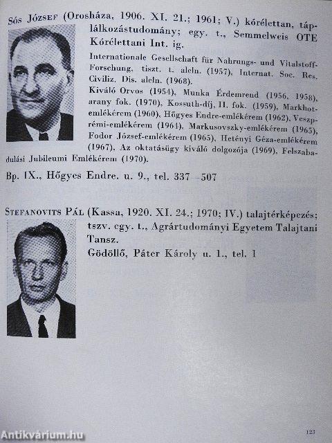 A Magyar Tudományos Akadémia Almanachja 1970