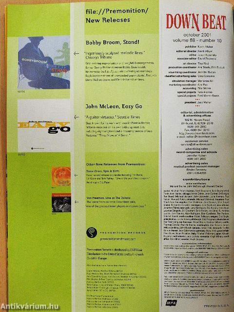 DownBeat October 2001